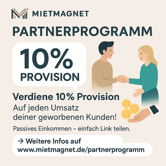 Partnerprogramm MietMagnet 10% Provision